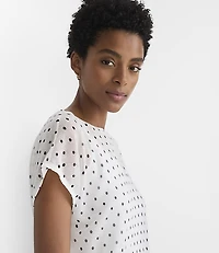 Dotted Relaxed Wedge Sweater Tee