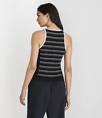 Lou & Grey Striped Sweater Tank Top