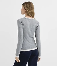 Heathered Double Layer Tee