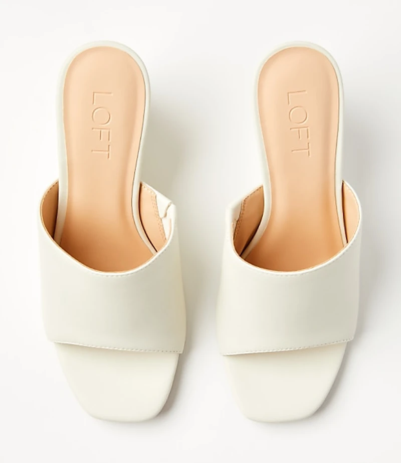 Curved Wedge Mules