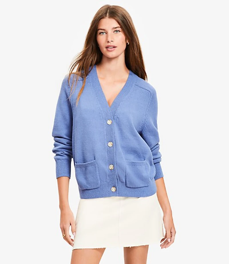 V-Neck Pocket Cardigan