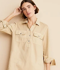 Lou & Grey Utility Pocket Shirtdress