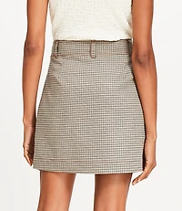 Plaid Patch Pocket Mini Skirt