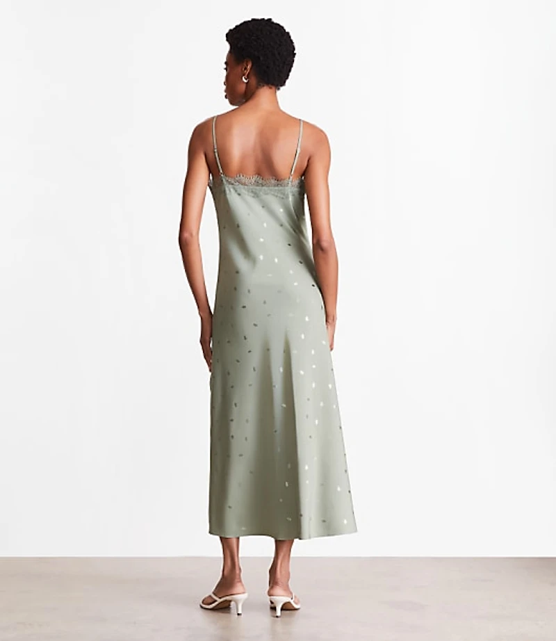 LOFT Versa Gingko Lace Midi Dress