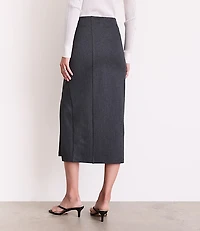 LOFT Versa Ponte Column Skirt Pinstripe