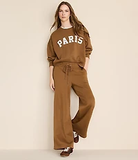 Lou & Grey Elite Fleece Wide Leg Sweatpants
