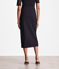 LOFT Versa Ponte Column Midi Skirt