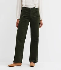 Five Pocket Relaxed Straight Pants Brushed Corduroy