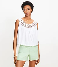 Cutout Lace Tank Top