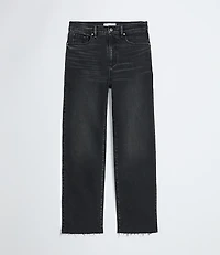 Fresh Cut High Rise Straight Jeans Washed Black