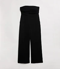 LOFT Versa Crepe Drape Strapless Jumpsuit
