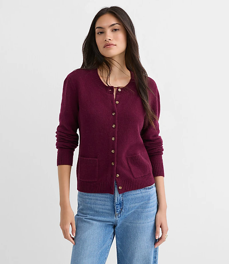 Cashmere Pocket Cardigan