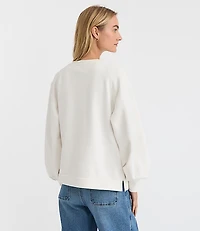 Blouson Sleeve Tunic Sweatshirt