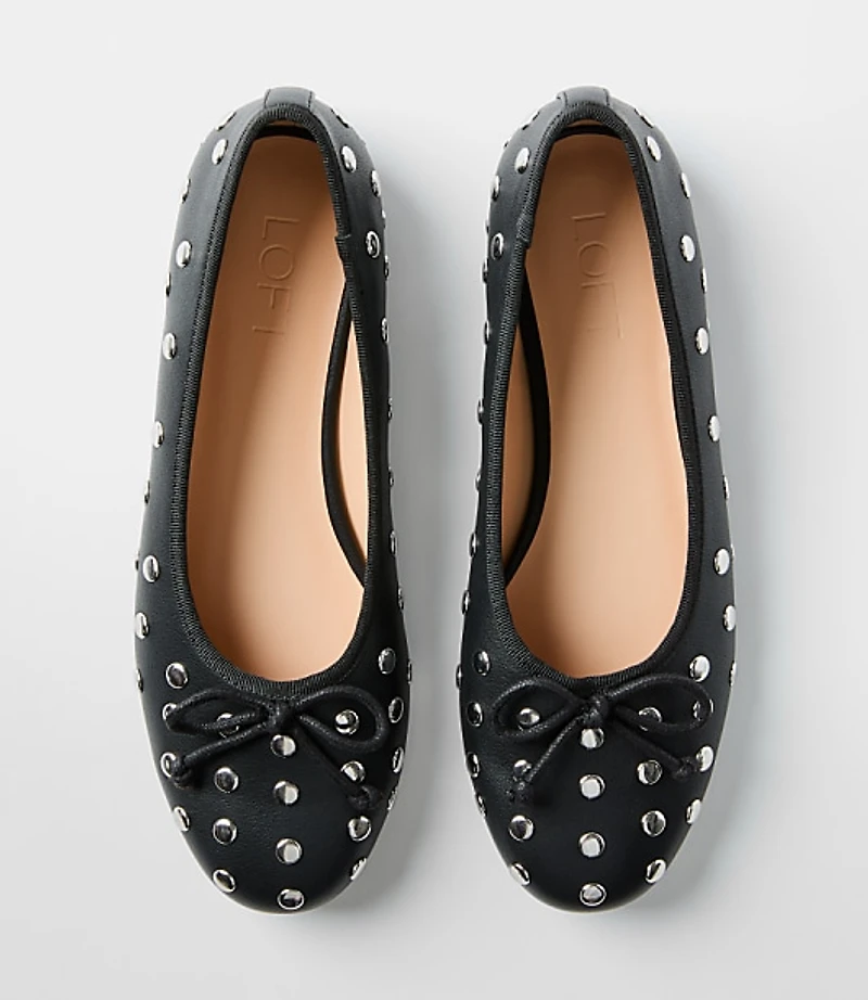 Studded Ballet Flats