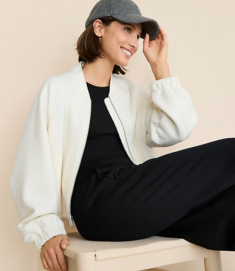 Lou & Grey Quilted Bomber Jacket