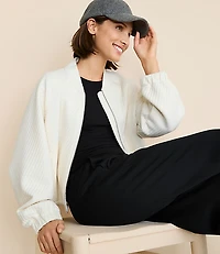 Lou & Grey Quilted Bomber Jacket