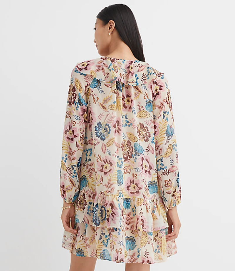 Garden Ruffle Mini Flounce Dress
