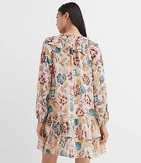 Garden Ruffle Mini Flounce Dress