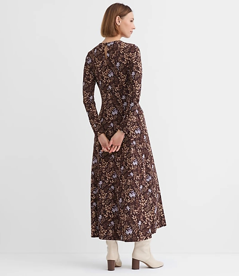 Tall Garden Ruched Bodice Midi Dress