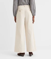 Pintucked Wide Leg Pants