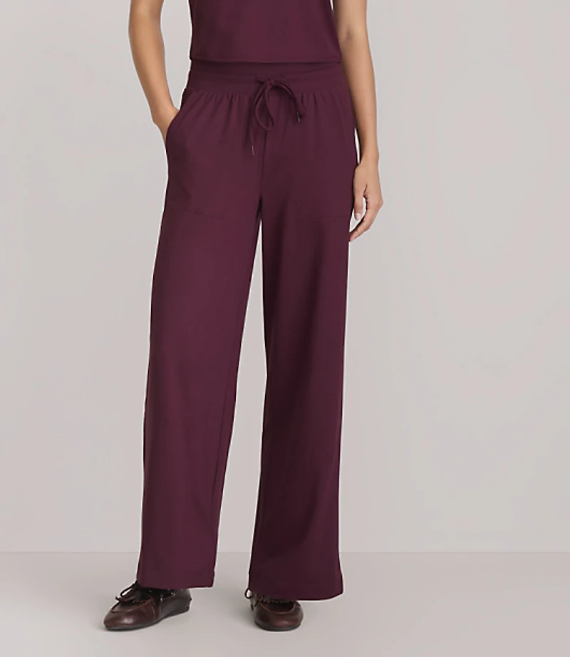 Petite Lou & Grey Brushedsoft Slim Wide Leg Pants