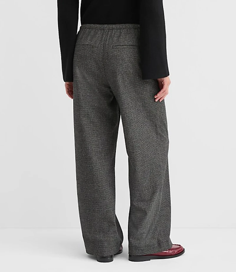 Sawyer Pull On Pants in Houndstooth Brushed Flannel