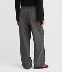 Sawyer Pull On Pants in Houndstooth Brushed Flannel