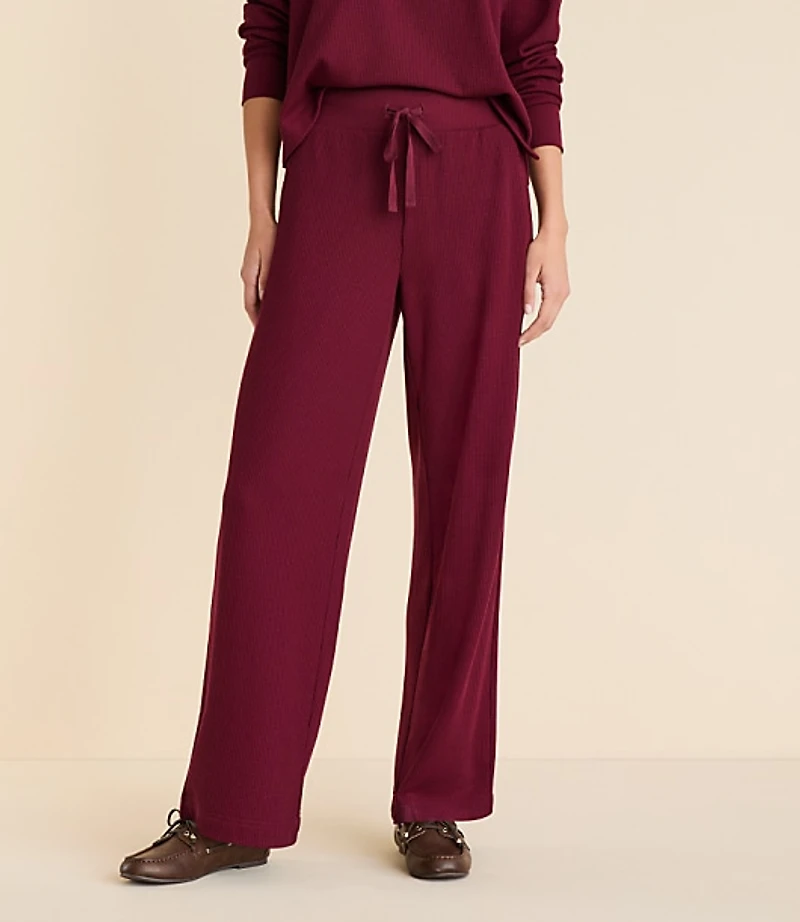 Petite Lou & Grey Upstate Waffle Wide Leg Pants