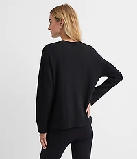 Petite Side Button Tunic Sweater