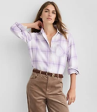 Plaid Flannel Everyday Relaxed Pocket Shirt