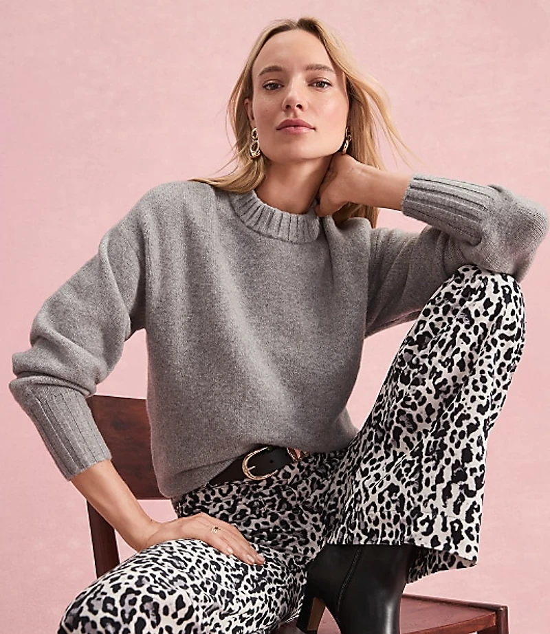 Balloon Sleeve Tunic Sweater