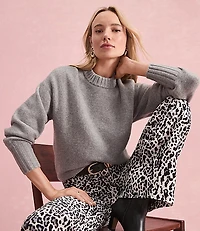 Balloon Sleeve Tunic Sweater