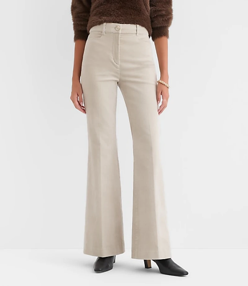 Tall Slim Flare Pants in Stretch Velvet