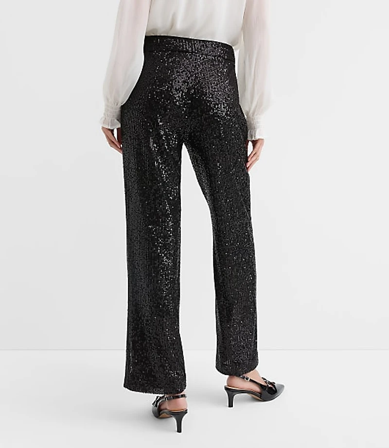 Tall Sequin Straight Pants