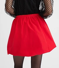 Petite Taffeta Bubble Mini Pocket Skirt