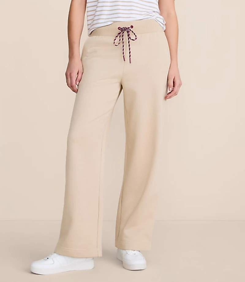 Lou & Grey Elite Fleece Wide Leg Sweatpants