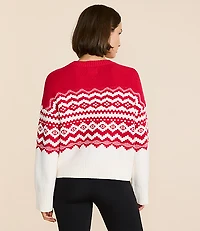 Lou & Grey Colorblock Fair Isle Sweater