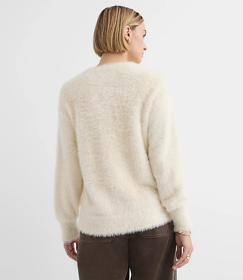 Petite Fuzzy Tunic Sweater