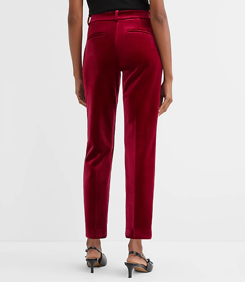 Petite Riviera Slim Pants Velvet