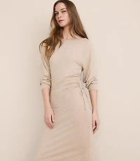 Petite Lou & Grey Heathered Brushed Jersey Cinched Maxi Dress