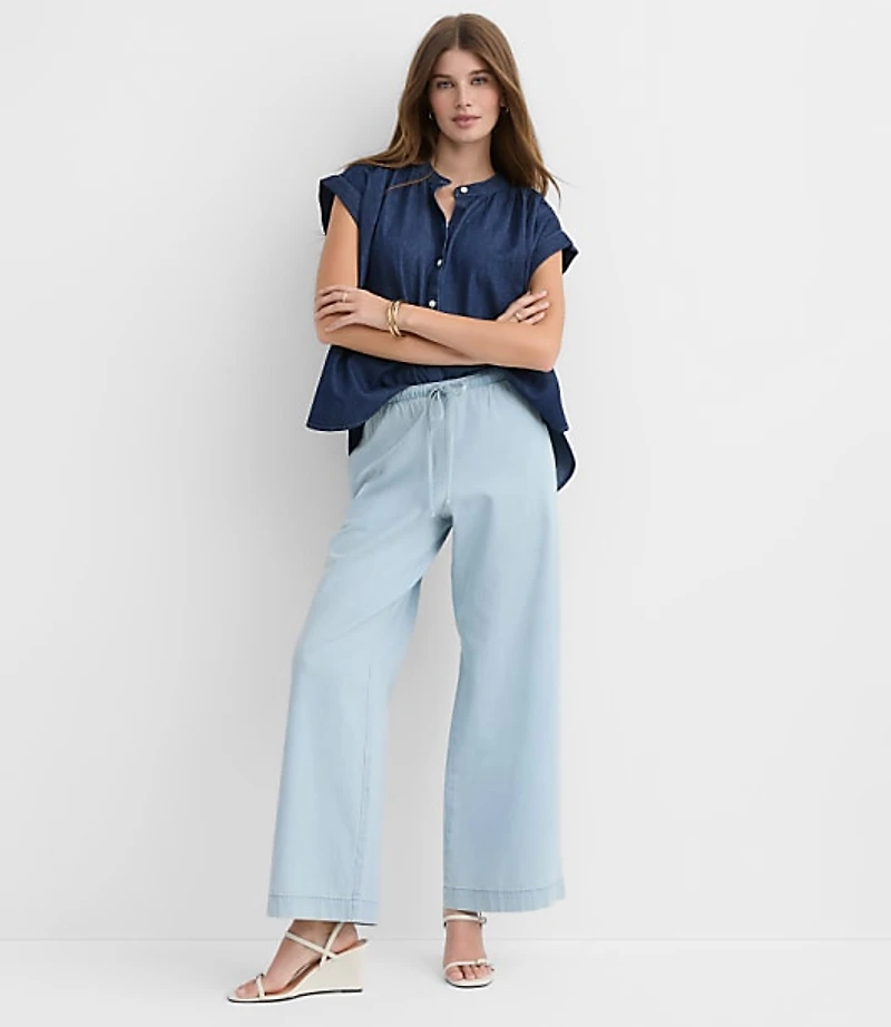Chambray Everyday Dolman Shirt