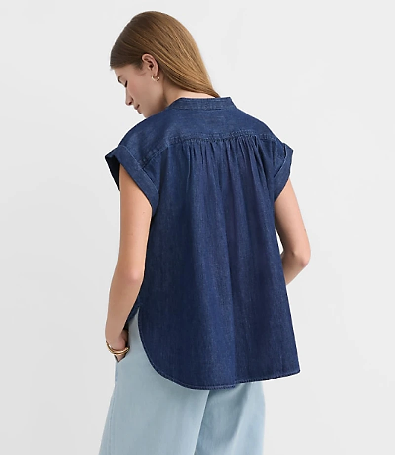 Chambray Everyday Dolman Shirt