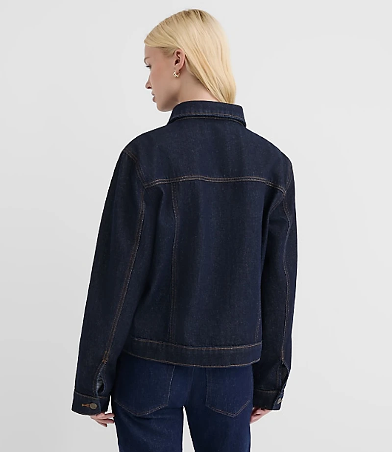 Rivete Petite Denim Trucker Jacket Nova Wash