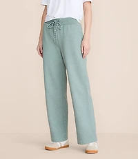 Lou & Grey Heathered Elite Fleece Wide Leg Sweatpants