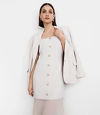 LOFT Versa Crepe Drape Mixed Media Maxi Dress
