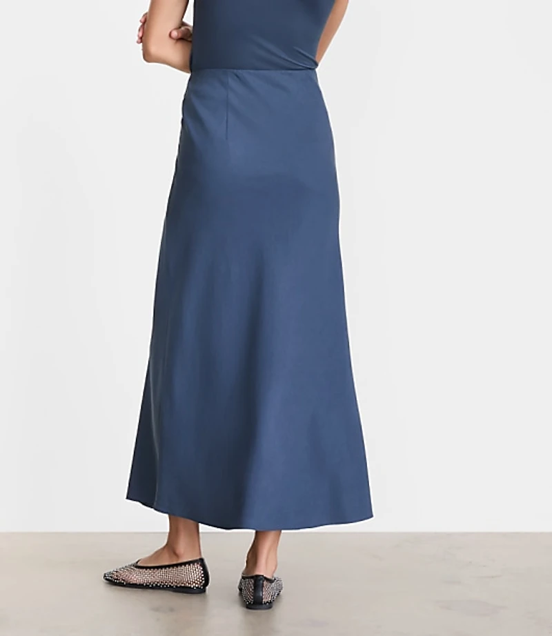 LOFT Versa Pure Spun Bias Maxi Skirt