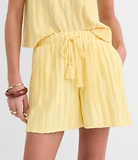 Petite LOFT Beach Striped Terry Shorts