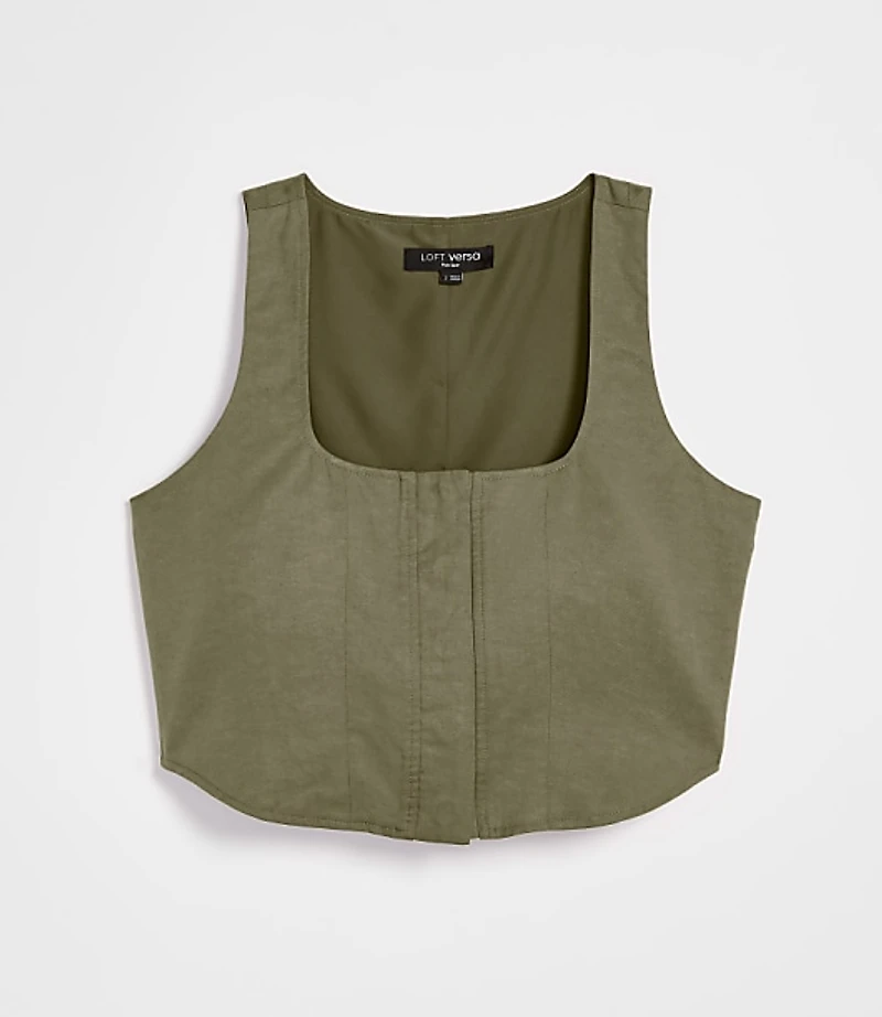 LOFT Versa Pure Spun Square Neck Crop Top