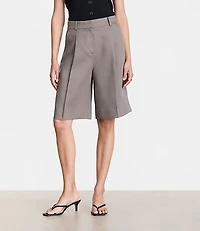 LOFT Versa Luxe Lyocell Wide Leg Bermuda Shorts
