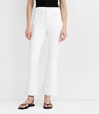Rivete Welt Pocket High Rise Kick Crop Jeans White